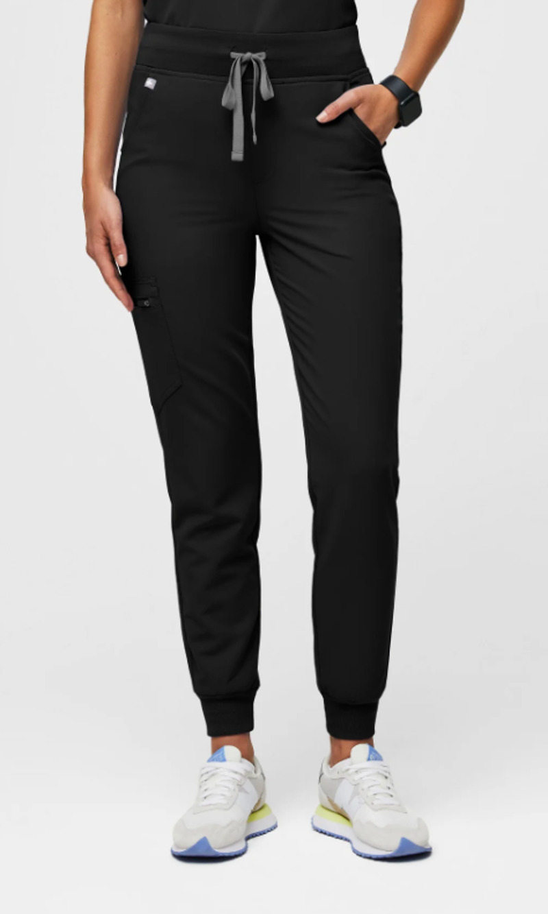 Figs Zamora Jogger Scrub Pants in Black Size XS XSmall